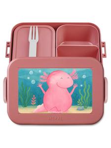 Mr. & Mrs. Panda Ланчбокс Axolotl Hurra Design без слогана, пастельно-красного цвета