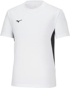 Тренировочная одежда Mizuno NaviDry, футболка с коротким рукавом, трансформируемая, U-образный вырез, влагоотводящая, быстросохнущая, нижнее белье, 32MAC196/32MAA190, белый/черный