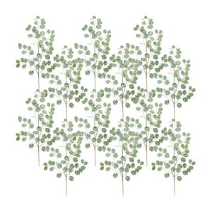 Декоративная ветка Melrose International с семенами эвкалипта, 12 штук, зеленый / коричневый / серебристый