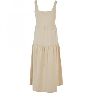 Длинное платье Urban Classics Valance Summer Sleveless, бежевый