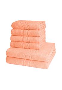 Набор полотенец Ross Cashmere Feeling, 6 штук, 50x100/140x75 см, персиковый