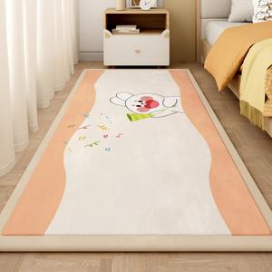 Budis Ковер 90х200 см из флока с мультяшным рисунком, для детской комнаты, противоскользящий, коврик для ползания