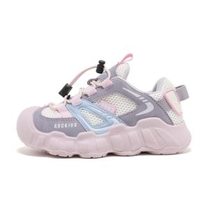 Нескользящие, легкие, амортизирующие, низкие, повседневные кроссовки для детей ABC KIDS, белый/розовый/фиолетовый