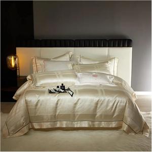 IBDRYKK Комплект постельного белья из жаккардового сатина шампань голд 100S египетский хлопок