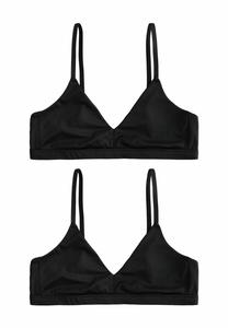 Треугольный бюстгальтер 2 PACK Next, черный