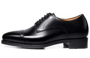 THOM WILLS Туфли мужские Low top Black/Dark Brown Polished