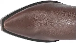 Мужские повседневные ботинки Dingo Gold Rush из кожи с вышивкой, заостренный носок, средний голень - черные, коричневый