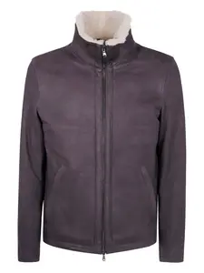 Куртка Dennis shearling-lining Barba, коричневый