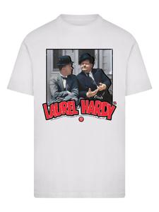 Рубашка F4NT4STIC Stan Laurel & Oliver Hardy Comedy Duo, белый