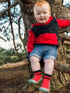 Детские эко-тапочки для дома и улицы Turtl, Red