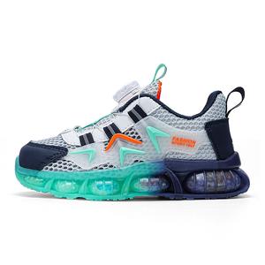 Кроссовки для бега с низким верхом, противоскользящие, с амортизацией, устойчивые к истиранию, детские D&W, серый/зеленый