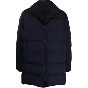 Стеганая пуховик EMPORIO ARMANI, синий