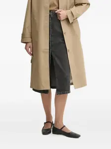 Юбка миди из денима с пуговицами спереди Sessùn, серый