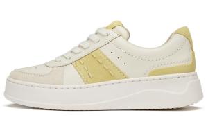 Кроссовки clarks Lightweight Series Skateboarding Shoes Women's Low-top Yellow, желтый/белый