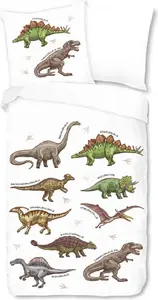 Постельное белье с динозаврами, цифровая печать, цветное, Sleep and Dream, 135 см x 200 см ESPiCO