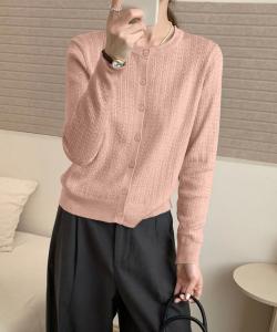 Кардиган Airy Touch с круглым вырезом Aimoha - Select -, цвет Pink