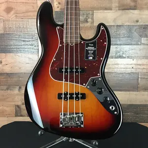 Fender American Pro II Jazz Bass, БЕЗ ЛАДОВ, Сансет, Жесткий кейс, доставка 716