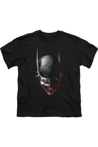 Футболка с коротким рукавом для детей "Смеющийся Бэтмен" Gildan, черный