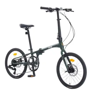 Складной велосипед с алюминиевой рамой и дисковыми тормозами, унисекс, для студентов Jeep