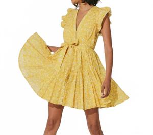 Мини-платье Zia цвета кассии Cleobella, Cassia