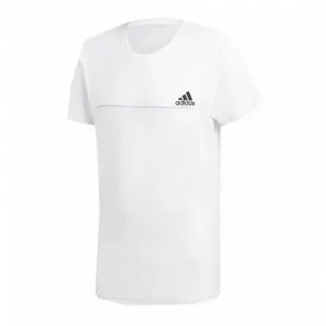 Adidas Мужские белые футболки с круглым вырезом средней высоты