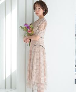 Платье с бархатным узором в горошек, свадебное платье, вечернее платье, платье для приглашения Pourvous, цвет Beige