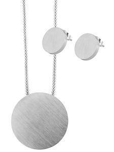 Adeliás Женское колье с подвеской - из нержавеющей стали серебристого цвета
