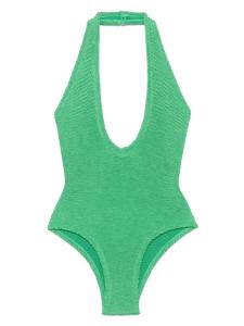 PARAMIDONNA купальник с V-образным вырезом, зеленый