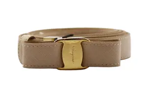 Ferragamo Кожаный женский ремень розовый 2 см