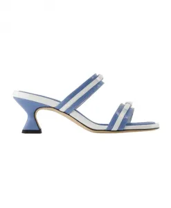 Синие кожаные сандалии - модель Luna Carel, синий