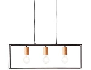 Подвесной светильник LIGHTBOX 118931 1, 60x86x20 см цвет schwarz/braun