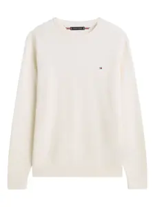 Фактурный свитер Tommy Hilfiger, белый