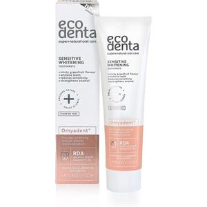 Зубная паста для отбеливания чувствительных зубов без фтора, 100 мл, Ecodenta