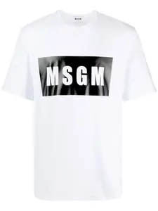 Футболка с логотипом MSGM, белый
