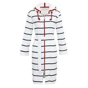 Женский банный халат 560410 1 шт. Carl Ross, White/night blue