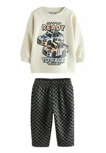 Спортивный костюм с круглым вырезом и стандартным кроем Next, Ecru Car