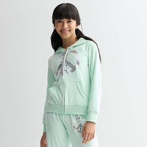 Детская худи на молнии из велюра для девочек 7-16 лет Limited Too, Green