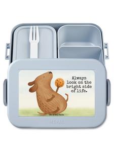 Mr. & Mrs. Panda Дизайн печенья для ланчбокса в виде собаки с надписью пастельно-голубого цвета