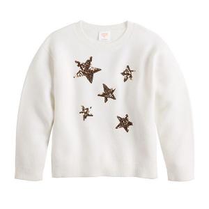 Детский джемпер для девочки Jumping Beans, Star Placement Ivory