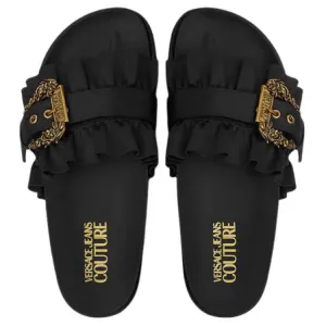 VERSACE JEANS COUTURE Слайды Slide Slippers Women's Black