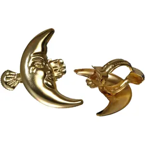 Декоративные зажимы Liedeco «Луна» (2 шт.) для штор, цвет messingfarben