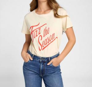 Футболка Fizz The Season в цвете яичного ликера PROJECT SOCIAL T, Eggnog