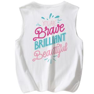 Футболка-майка унисекс WARRIOR, абрикос