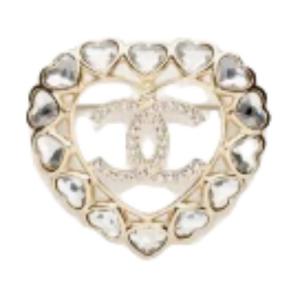 CHANEL Металлические броши Unisex Silver