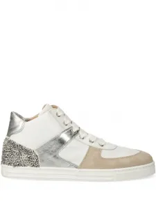 Кроссовки с металлическими вставками и заклепками AGL, белый