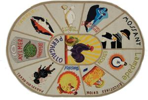 Ковер SAFAVIEH, 229 x 290 см, Chelsea Collection, овальный, Ivory, ручного плетения в стиле French Country из шерсти, идеален для помещений с высокой проходимостью в гостиной, спальне (HK245E)