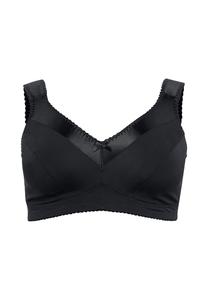 Бюстгальтер без косточек с широкими мягкими бретелями sheego, черный
