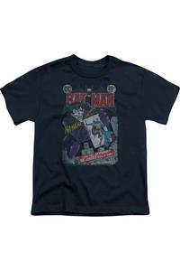 Футболка с принтом Batman #251, детская, короткий рукав, винтажный эффект Gildan, темно-синий