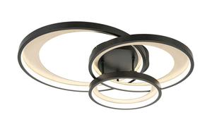 Светодиодный потолочный светильник Novel, 54,2x46,8x11 см, черный/бронзовый