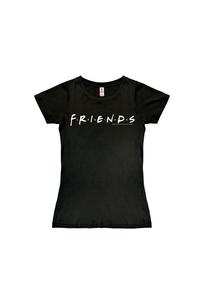 Новая футболка для девочек «Друзья» — логотип LOGOSHIRT, черный